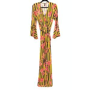 Floral Striped Jumpsuit
